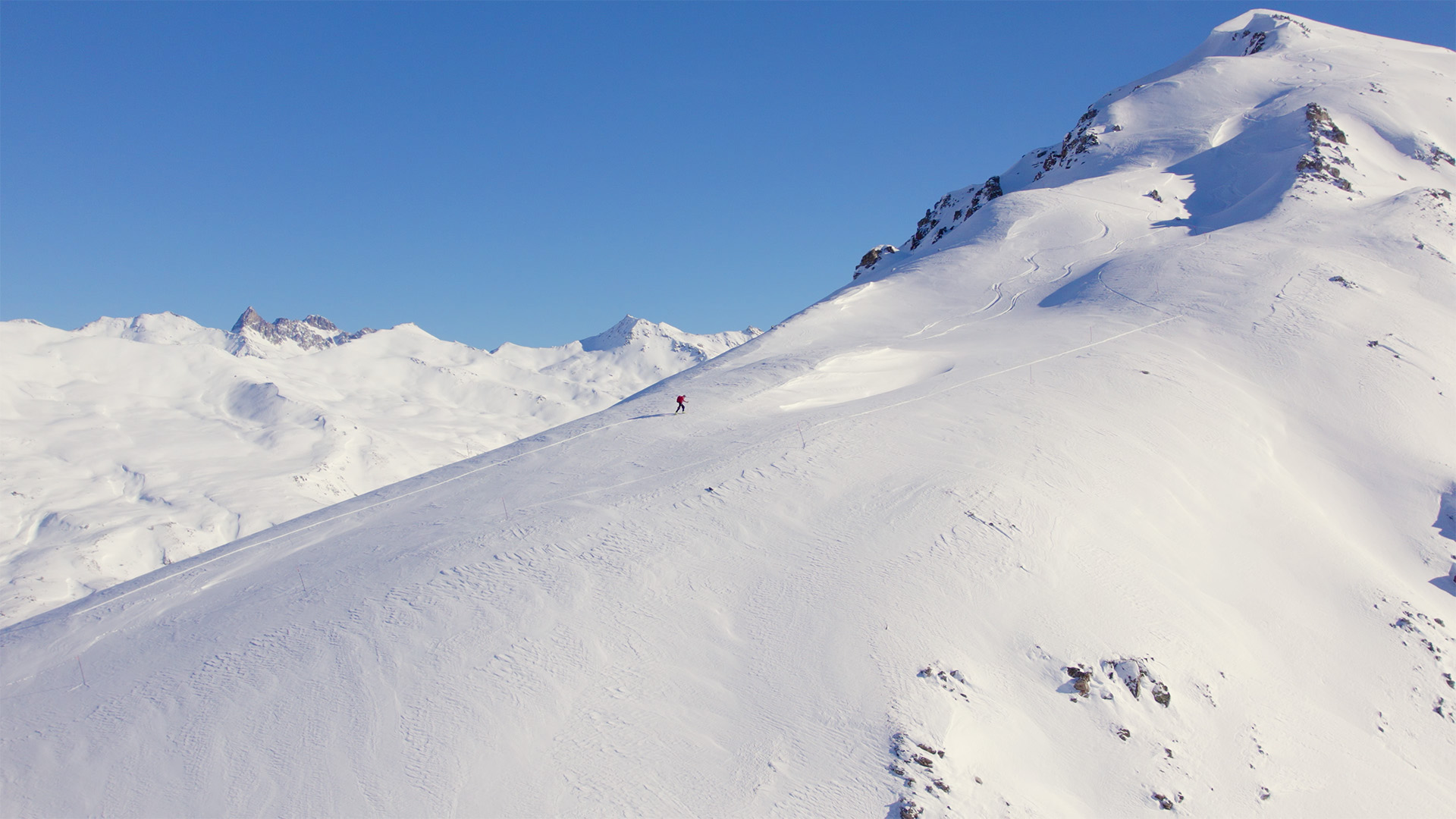 Prise de vue par drone en montagne